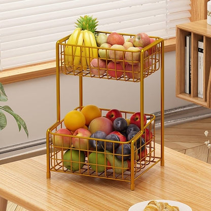 2 Tier Countertop Kitchen Fruit Basket