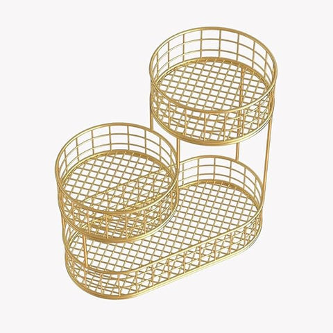 3 layer fruit organiser flat base| Multi Purpose Rack.