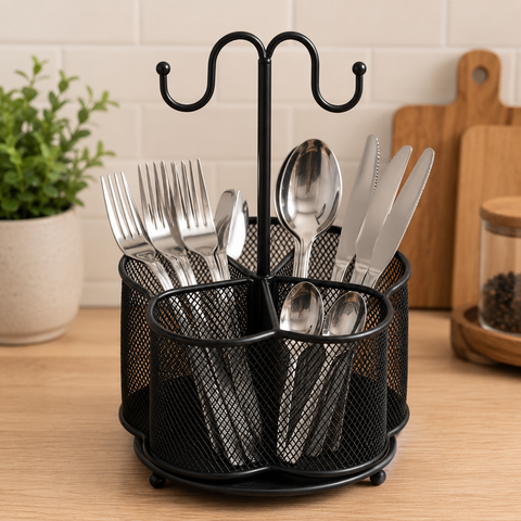360° Rotating Mesh Pen Holder Organizer
