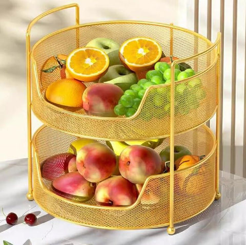 Contemporary Two-Level Kitchen Storage Rack