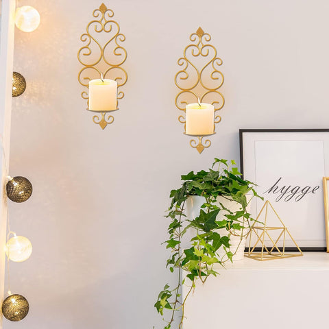 Wall Candle Holder Decorative Black Candle