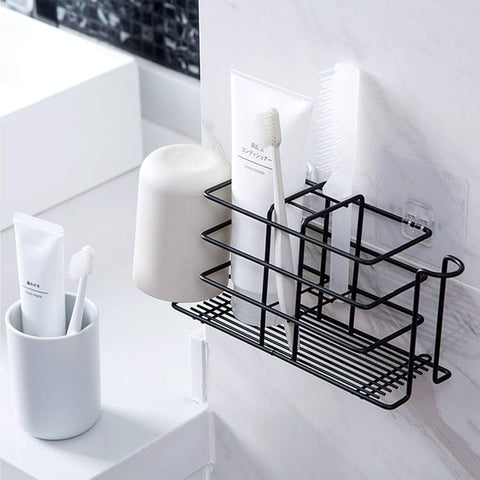 Bathroom Organizer Wall Mounted Small Counter Stand