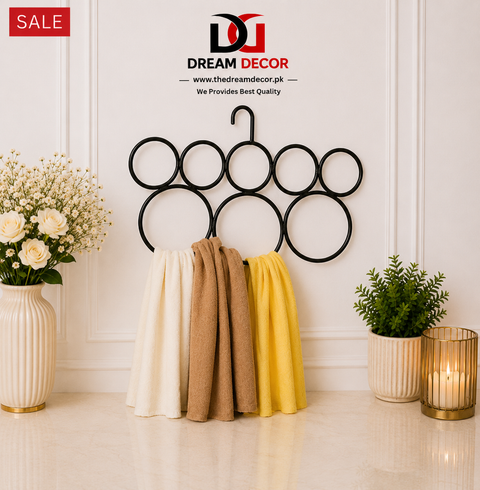 Multi-Ring Scarf & Dupatta Organizer Hanger