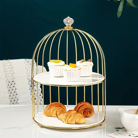 Luxury Golden Cage Makeup & Perfume Organizer