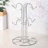 6-Cup Mug Holder Stand – Chrome Finish