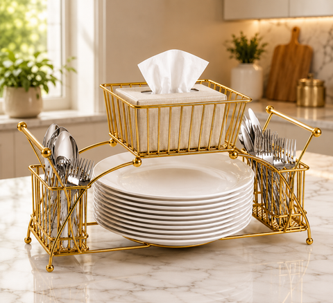 2 Tier Metal Dish Drying Rack