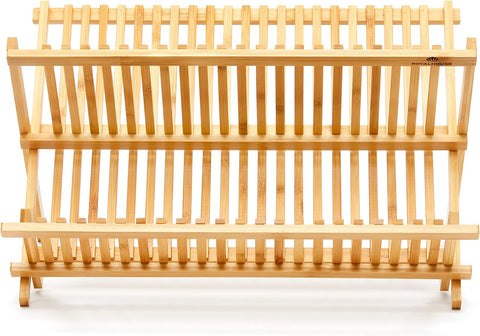 Premium Natural Bamboo Dish Rack