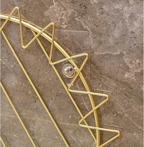 Bathroom Shelf Wall Mounted Metal Towel Rack