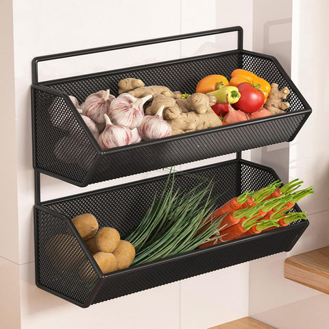 Wall Mounted Multi-Purpose Kitchen Storage Rack