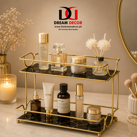 curves style 2 Tier Shelf Organizer