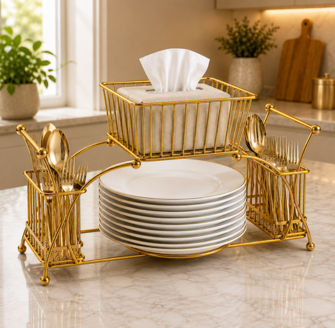 2 Tier Metal Dish Drying Rack