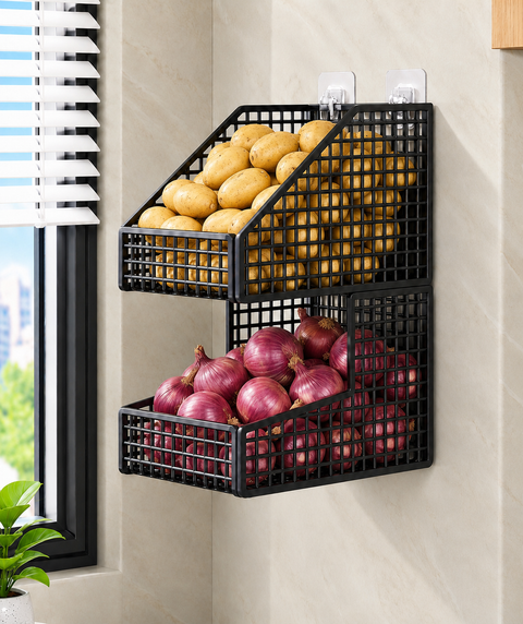 2-Tier Multipurpose Kitchen Storage Basket