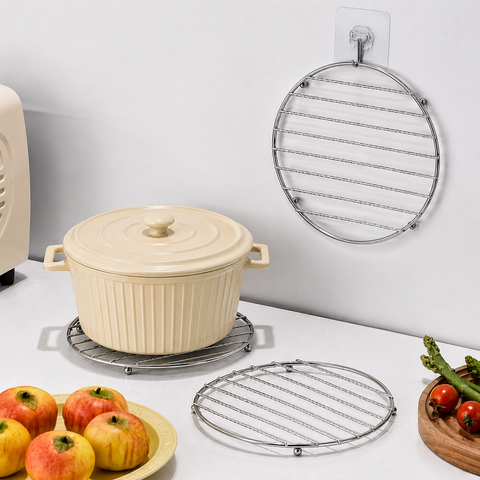 Stainless Steel Round Trivet / Heat Resistant Pot Stand