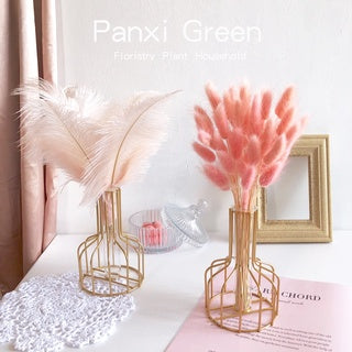 Nordic Golden Iron Vase (1pc)  | Home Decor