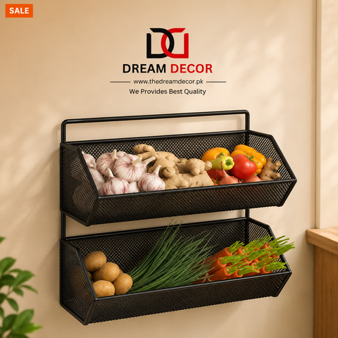 Wall Mounted Multi-Purpose Kitchen Storage Rack