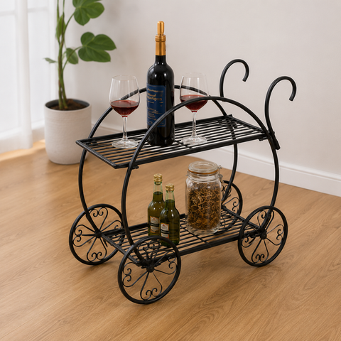 Decorative Metal Flower Cart / Bicycle Plant Stand