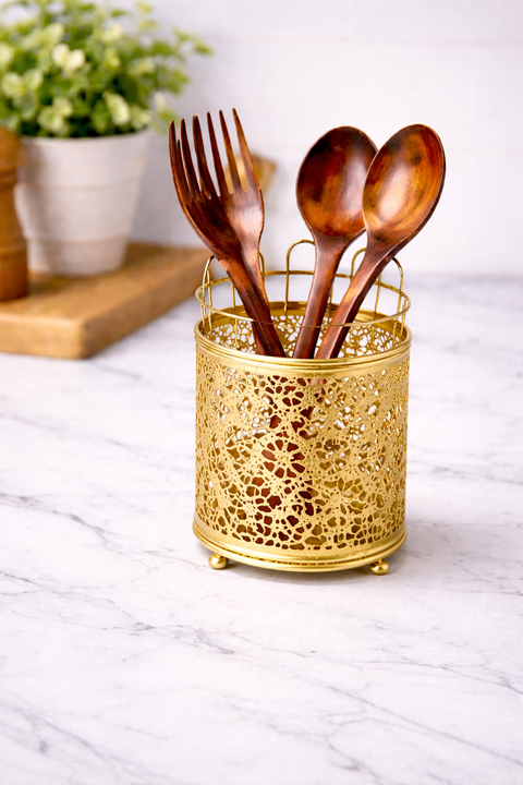 Elegant Metal Cutlery Holder
