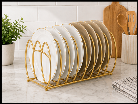 Premium Metal Plate Organizer Rack