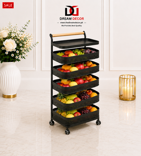 multi Rolling Fruit & Vegetable Storage Trolley