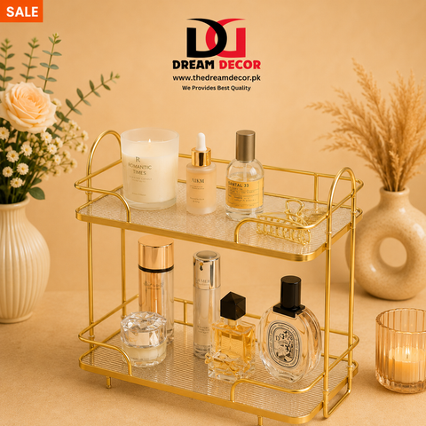 Cosmetics Storage Rack Make-up Organizer Metal Frame