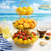 3-Tier Golden Wall Hanging Kitchen Organizer Rack