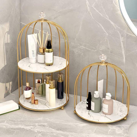 Nordic Style Bird Cage Cosmetic Storage Rack
