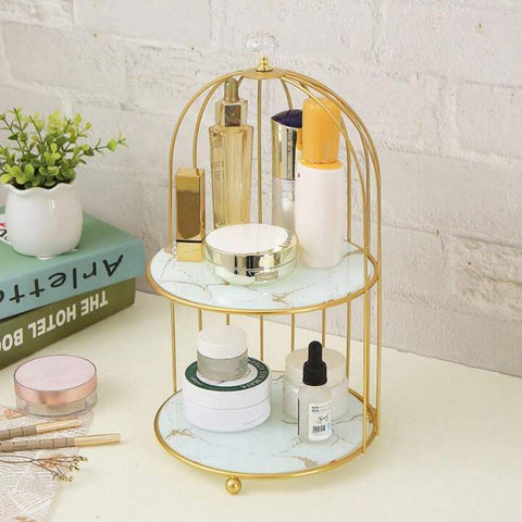 Nordic Style Bird Cage Cosmetic Storage Rack