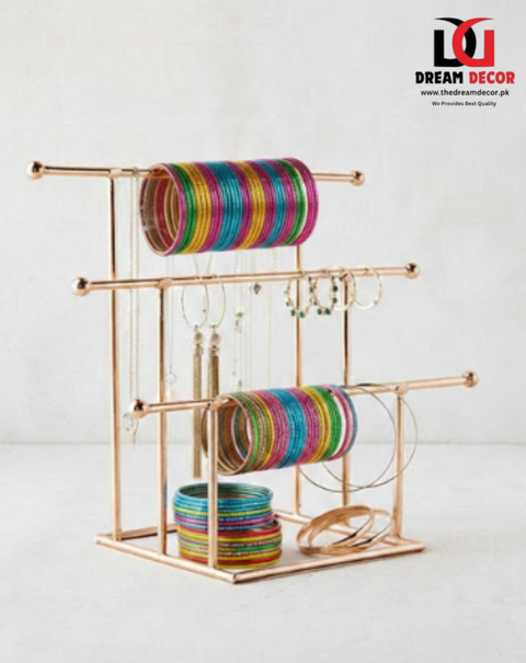 Metal Bangle & Jewelry Organizer Stand