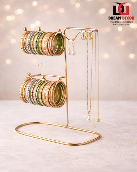 Multi-Tier Bangle & Jewelry Organizer Stand