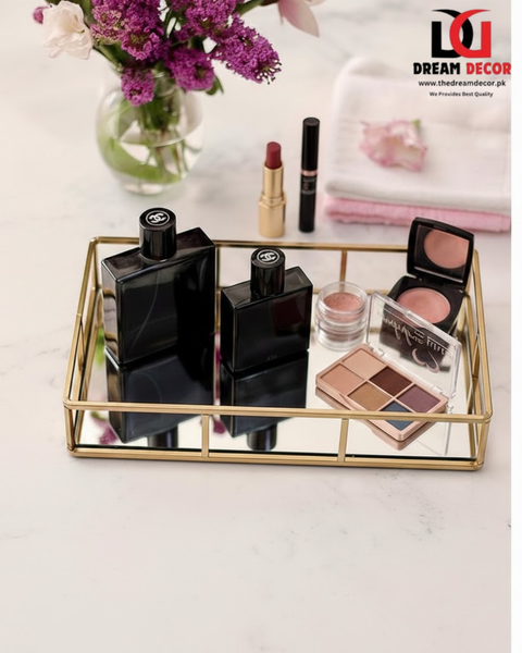 Luxury Glass vanity Tray