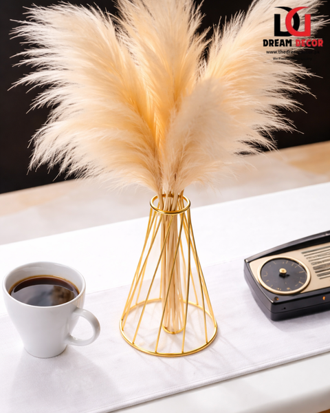 1pc Plain Flower Vase, With Glass Tube Home Decor For Wedding Party Festive