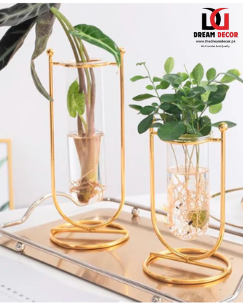 Modern Geometric Test Tube Planter Set (2-Piece)