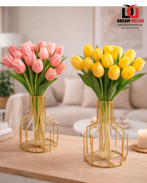 Nordic Golden Iron Vase (1pc)  | Home Decor