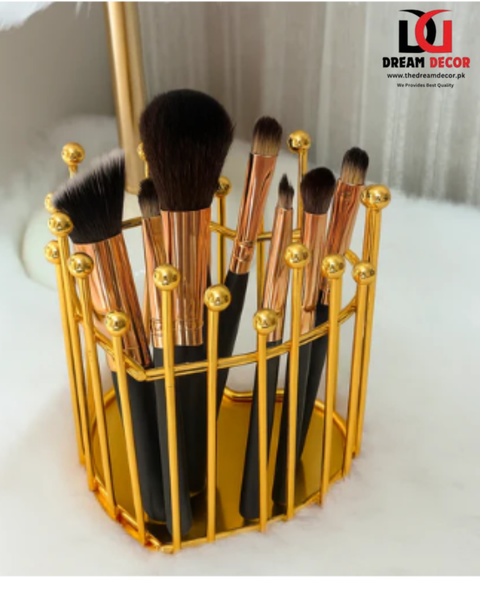 Luxury Gold Makeup Brush Holder