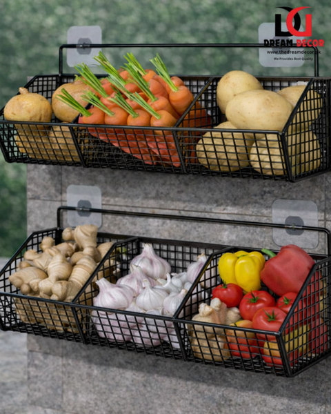 Multi-compartment wall-mounted