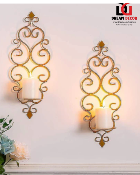 Wall Candle Holder Decorative Black Candle