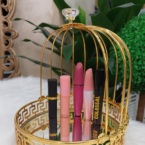 Luxury Golden Makeup Organizer