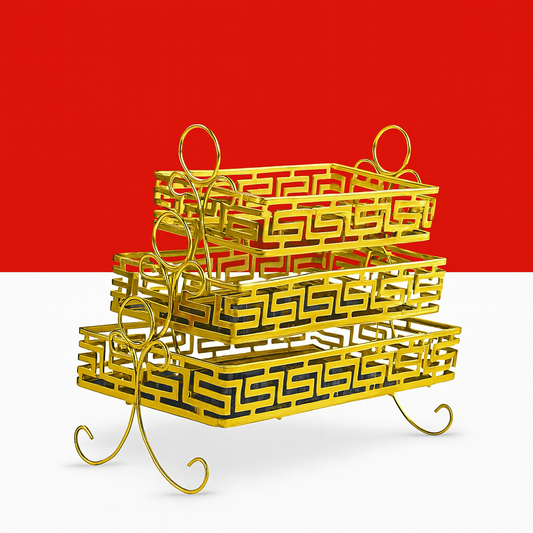 Majestic Gold Serving Platters
