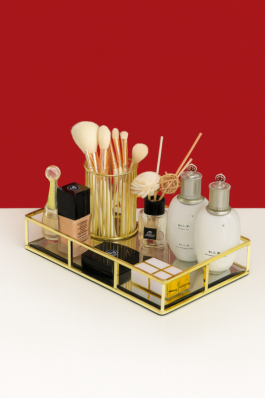 Luxury Glass vanity Tray