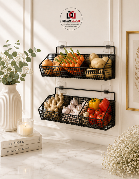 Multi-compartment wall-mounted