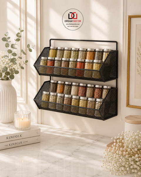 Wall Mounted Multi-Purpose Kitchen Storage Rack