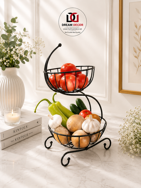 Wrought Iron Kitchen Counter Organizer