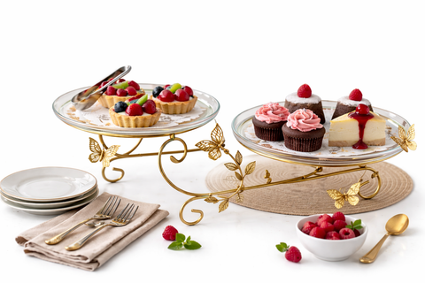 Cupcake Stand Round Cake Display Stand for Afternoon Tea