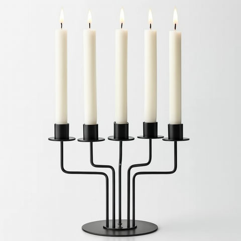 Golden Brass Candle Stand