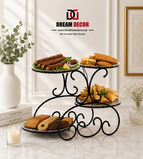 Stylish plate stand 4 layer
