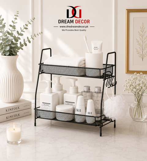 2-Tier Bathroom Shelf Organizer countertop