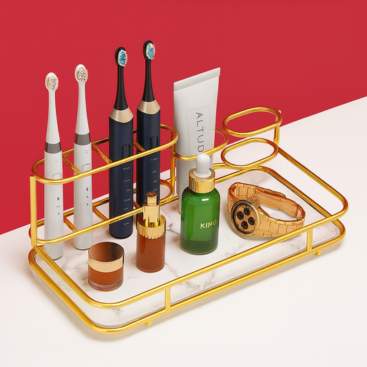 Toothbrush Rack Swing Table Washing Table Storage Rack Toothpaste Rack Tooth Brush Holder