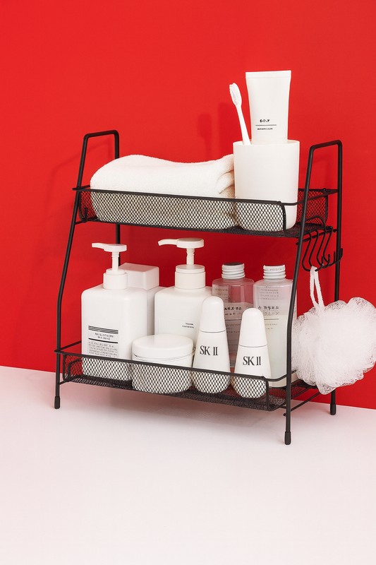 2-Tier Bathroom Shelf Organizer countertop