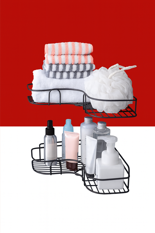 Bathroom Corner Shelf Wall Mounted with adhesive hook