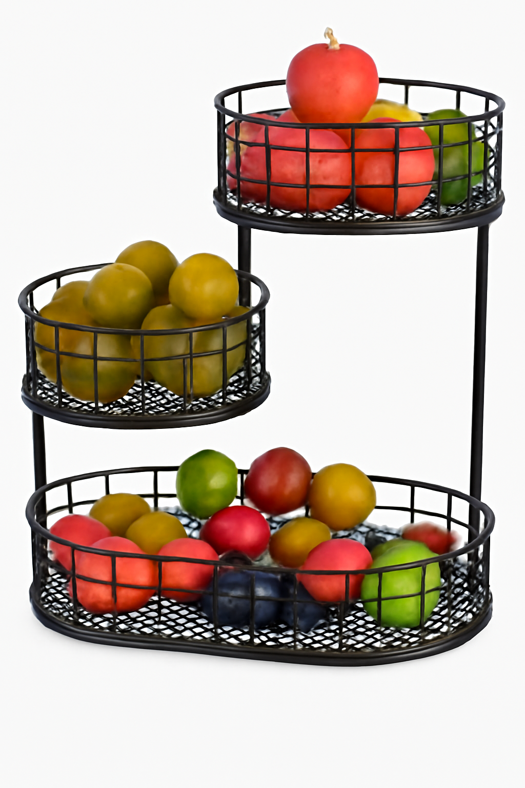 3 layer fruit organiser flat base| Multi Purpose Rack.